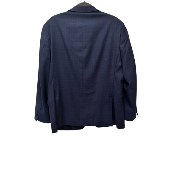 Tommy Hilfiger Men's Suit Jacket Blazer Size 38R Windowpane Blue Plaid - Picture 4 of 16